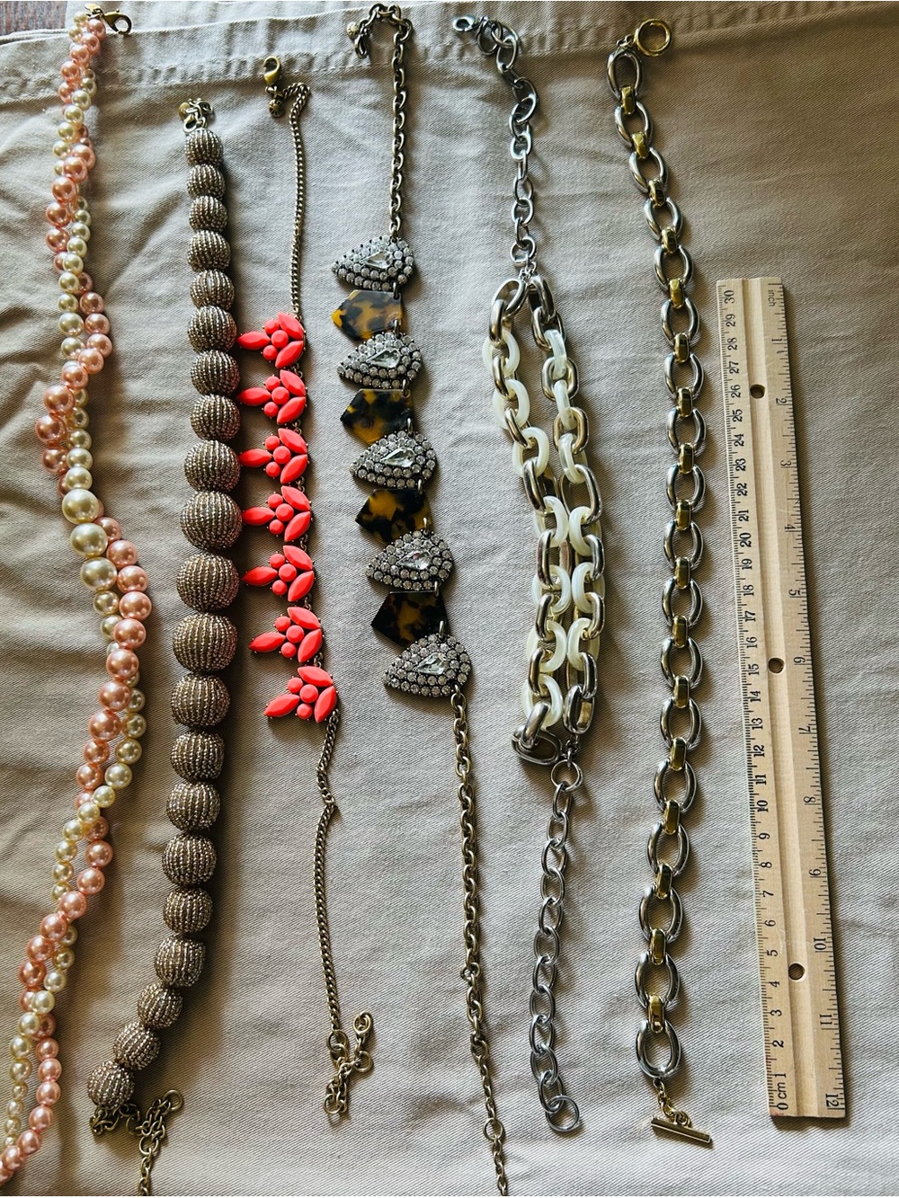 J. Crew Banana Republic Necklace Bundle Lot of 6 Vintage